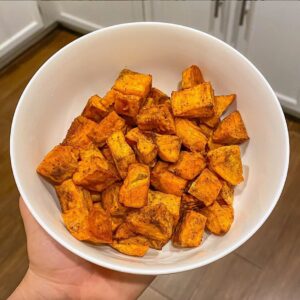 Cinnamon glazed sweet potatoes