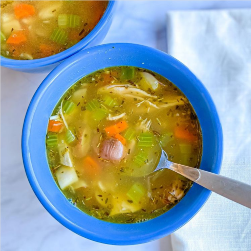 Whole30 chicken noodle soup