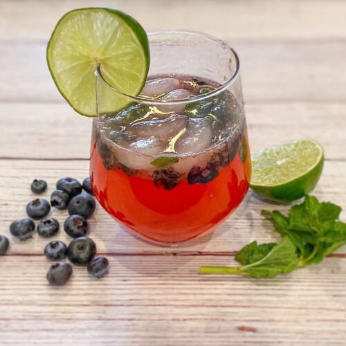 Whole30 Blueberry Mojito