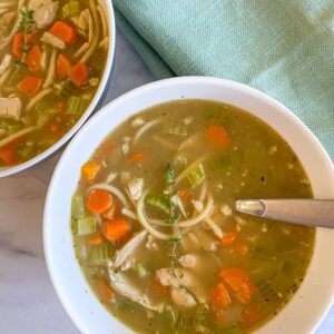 Classic Gluten Free chicken noodle soup