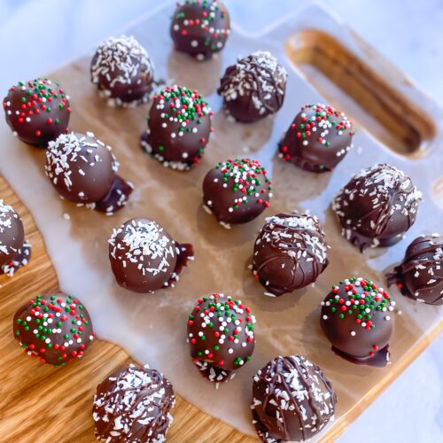 No bake vegan and paleo chocolate bon bons